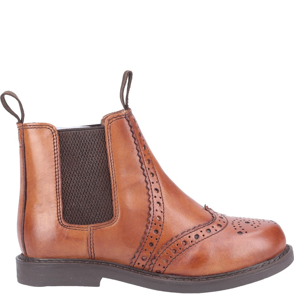 Cotswold Nympsfield Brogue Pull On Chelsea Boots