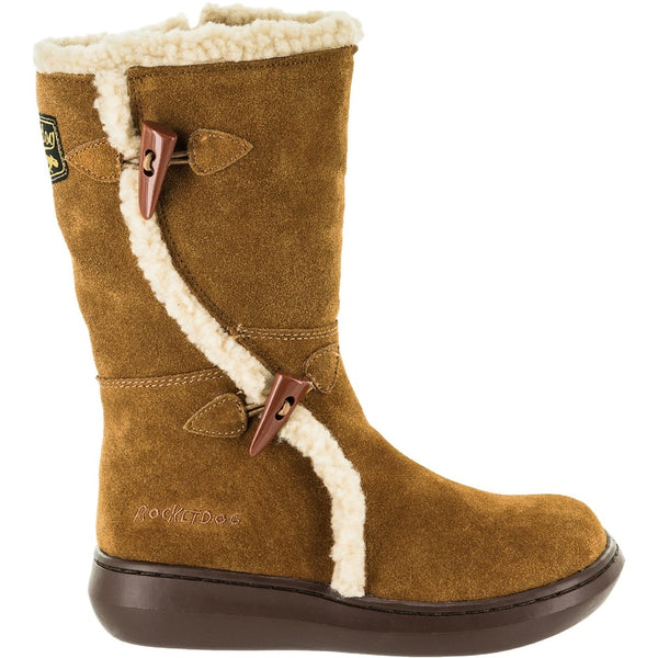 Womens Rocket Dog Slope MidCalf Winter Boot Camel Brantano