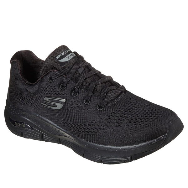 Womens Skechers Arch Fit Sunny Outlook Sports Shoe Black | Brantano