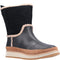 Black leather suede