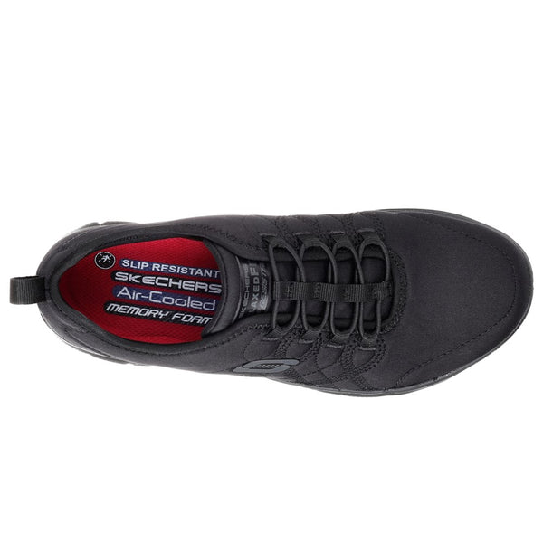 Womens Skechers Ghenter Srelt Occupational Shoes Black Brantano