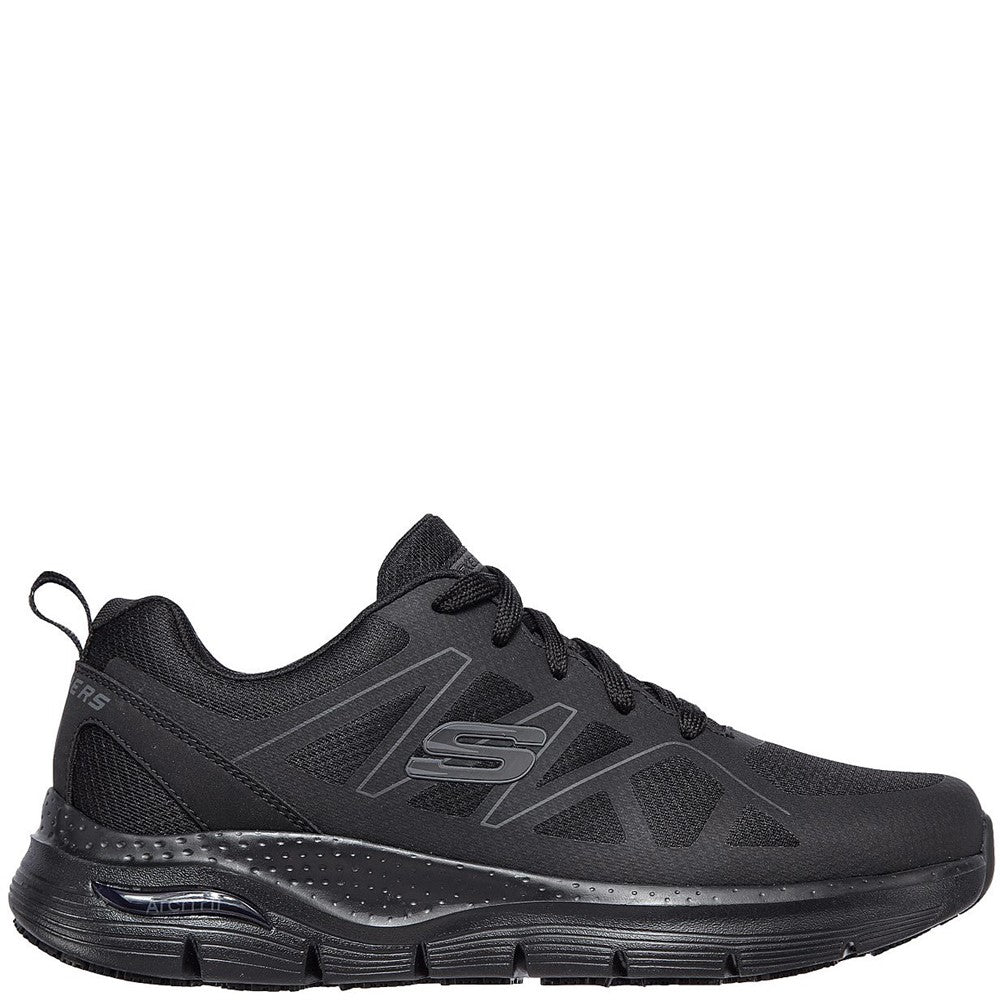 Mens Skechers Workwear Arch Fit SR Axtell Occupational Shoe Black Brantano