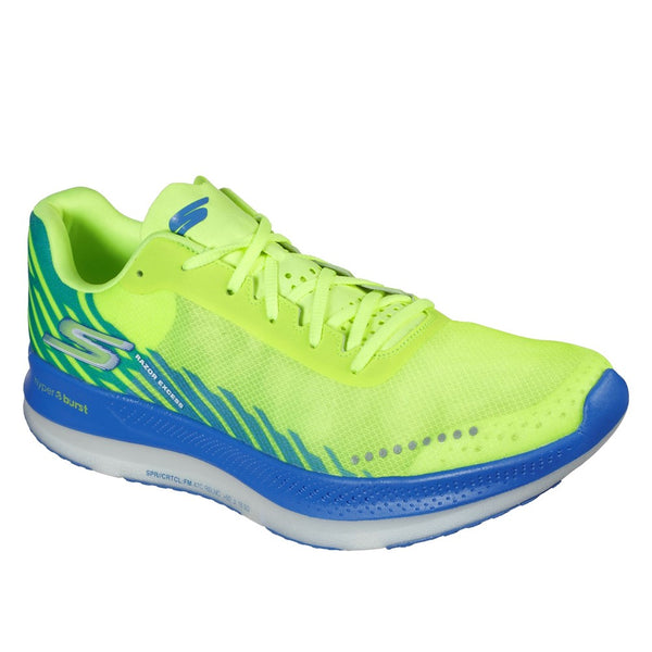 Mens Skechers Go Run Razor Excess Sports Shoes Yellow Brantano