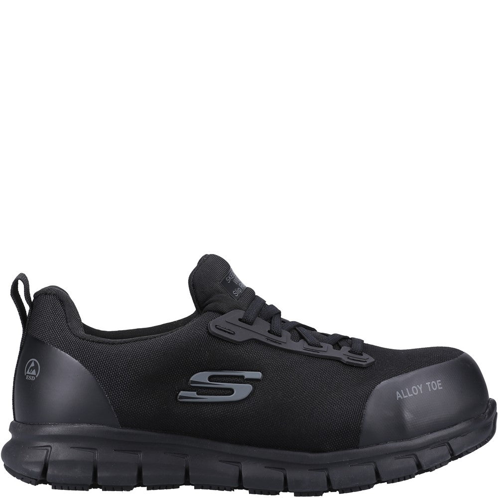 Womens Skechers Workwear Sure Track Jixie Safety Shoes Black