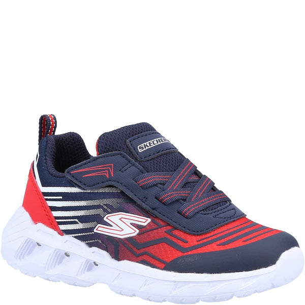 Boys Skechers Magna Lights Maver Shoe Navy Brantano