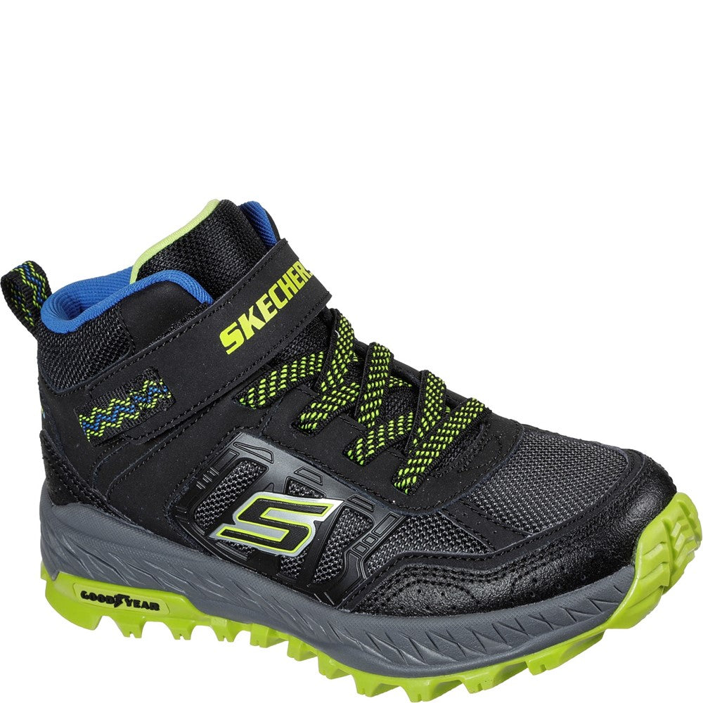 Boys Skechers Fuse Tread Trekor Boot Black Brantano