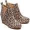 Tan classic leopard suede