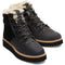 Black oiled nubuck suede
