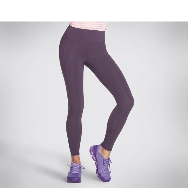 Womens Skechers GOWALK Wear High Waisted Legging Purple