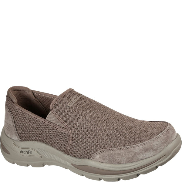 Mens Skechers Arch Fit Motley Ratel Shoes Brown | Brantano