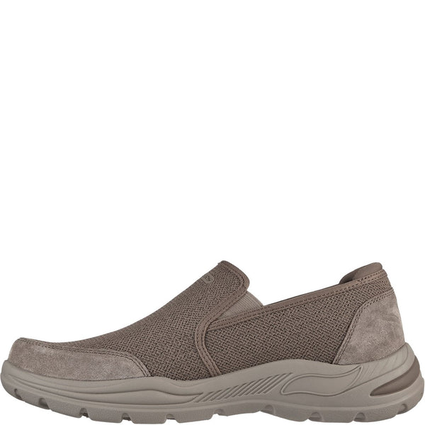 Mens Skechers Arch Fit Motley Ratel Shoes Brown | Brantano
