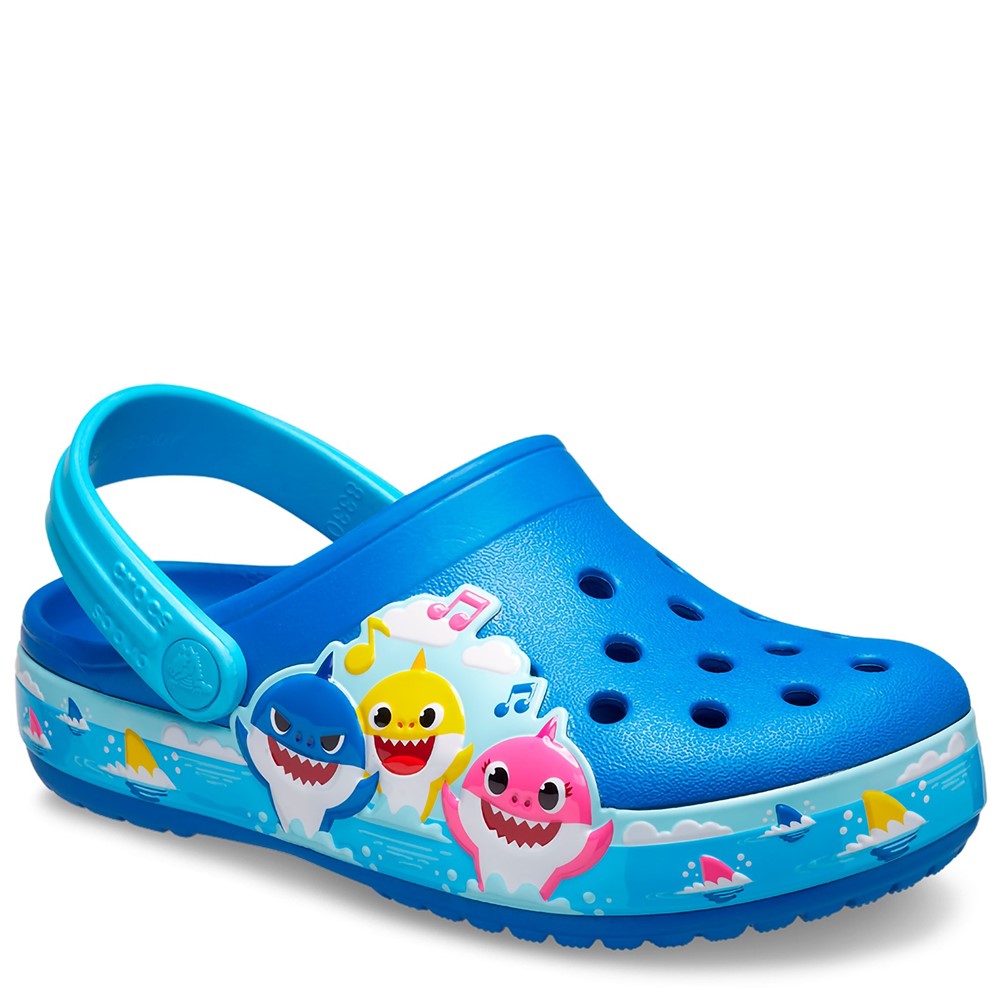 Kids Crocs Baby Shark Band Clog Blue