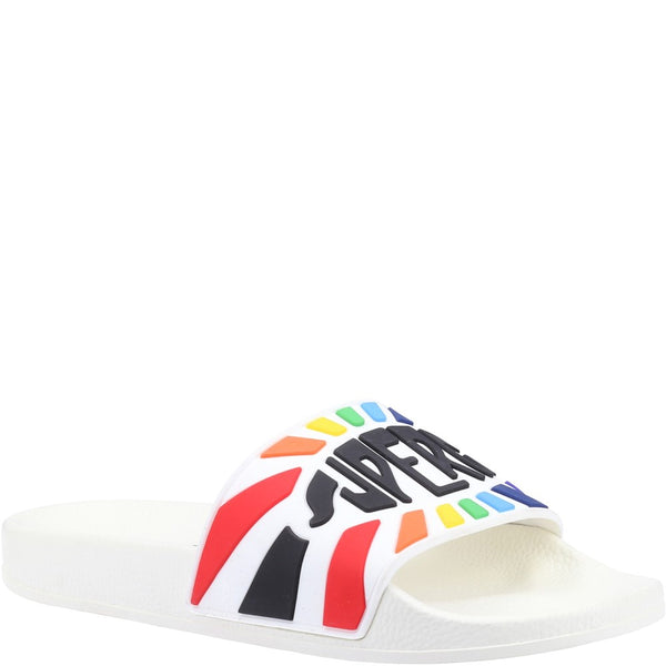 Superga Slide Multicolour Logo Sandals