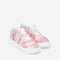 Pink ikat print optic white