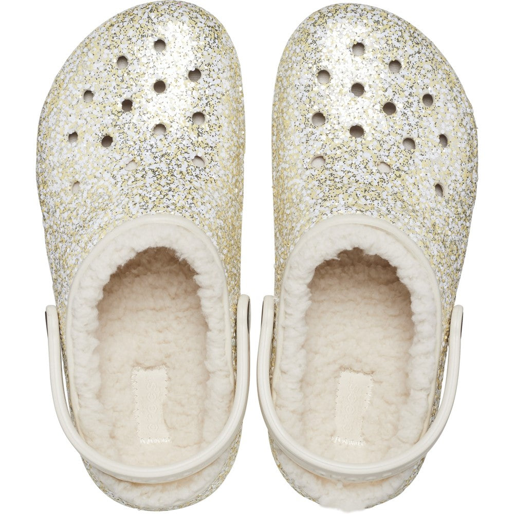 Crocs Toddler Classic Glitter Lined Clog