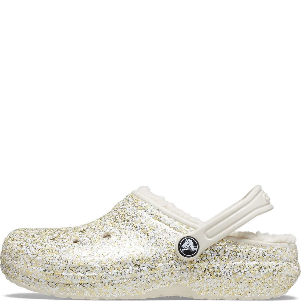 Crocs Toddler Classic Glitter Lined Clog