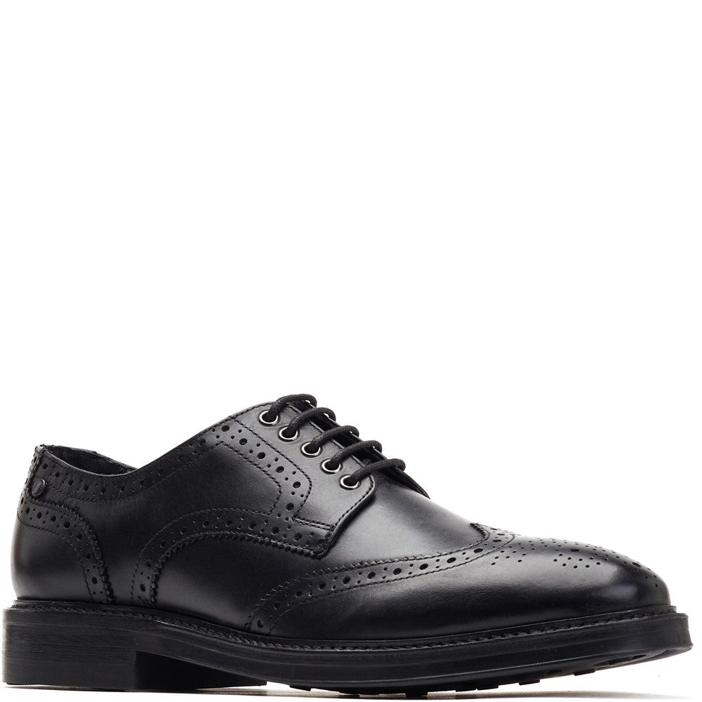 Mens Base London Bryce Brogue Shoe Black