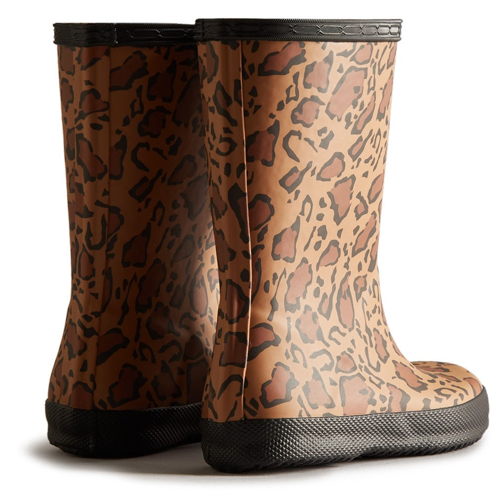 Hunter Little Kids Original First Classic Leopard Print Boot