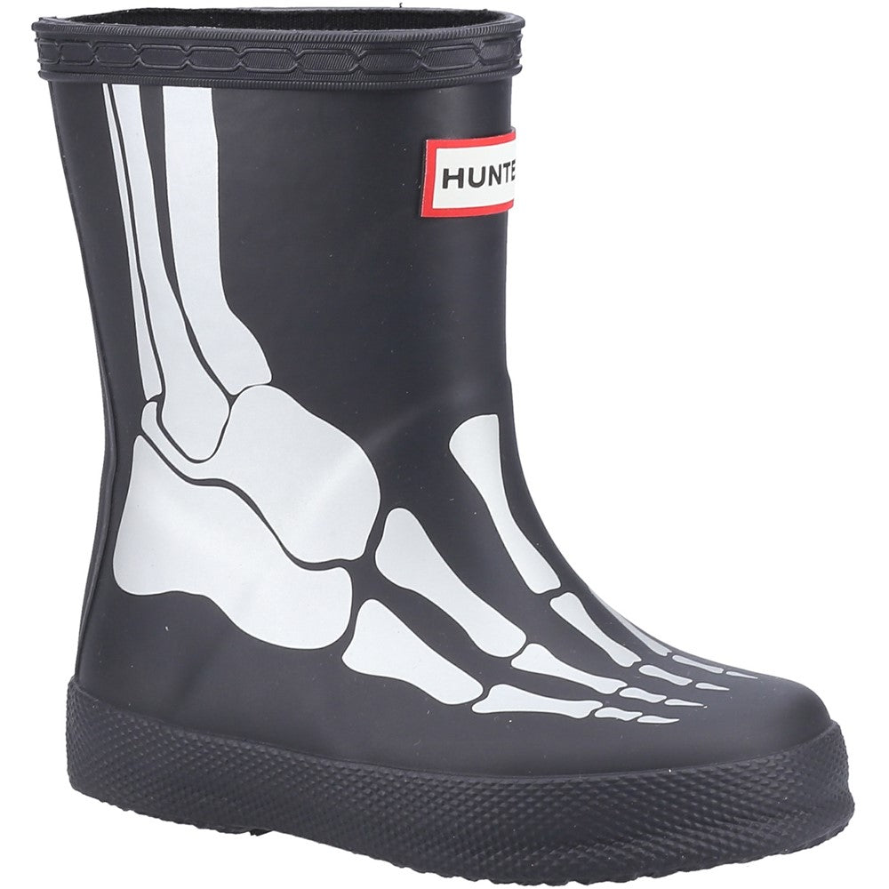 Hunter Little Kids Original First Classic Metallic Skeleton Boot