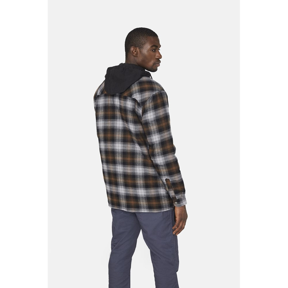 Dickies Fleece Hood Flannel Shirt Jacket