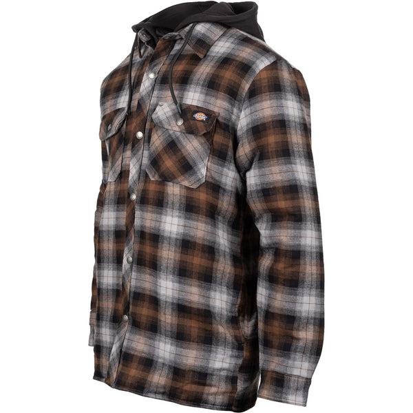 Dickies Fleece Hood Flannel Shirt Jacket