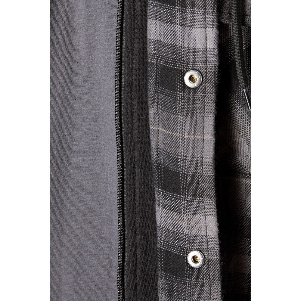 Dickies Fleece Hood Flannel Shirt Jacket