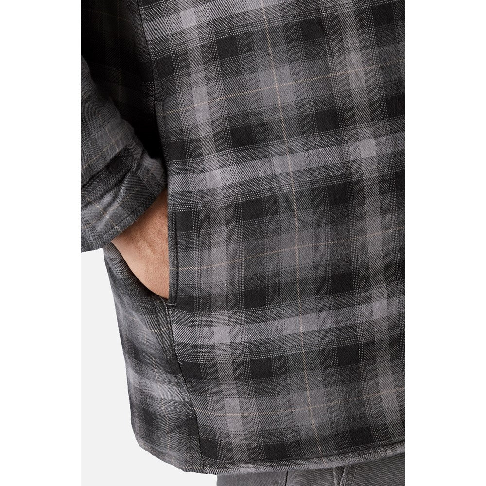 Dickies Fleece Hood Flannel Shirt Jacket