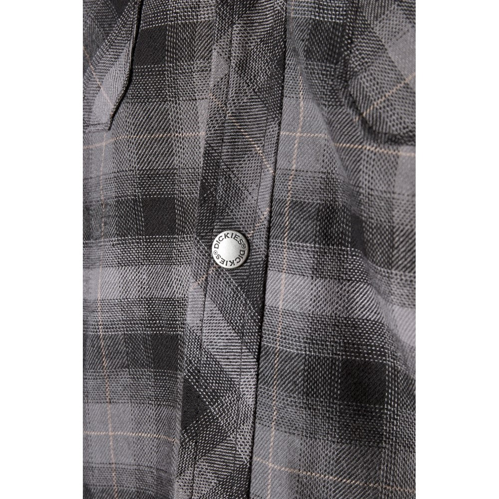 Dickies Fleece Hood Flannel Shirt Jacket