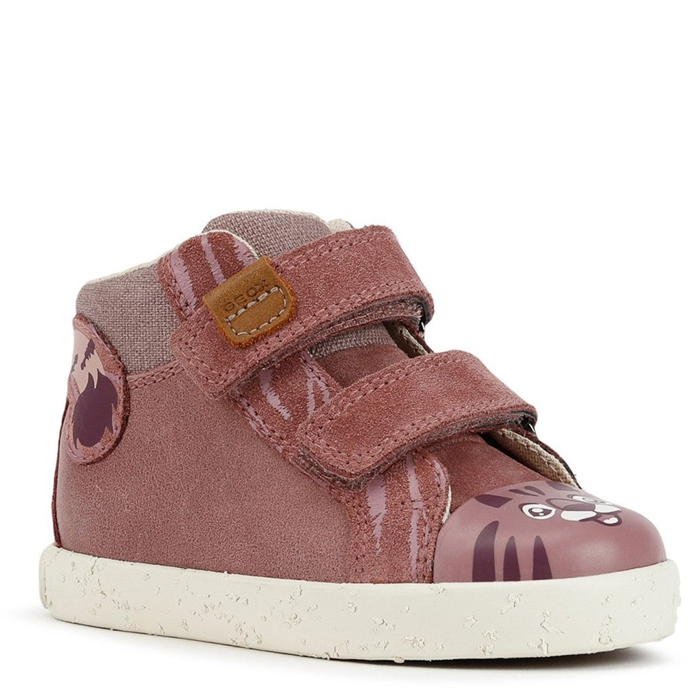 Geox Sneakers Für Mädchen – Modell Kilwi Girl C, Aus Canvas & Veloursleder, Mit Atmungsaktiver Sohle