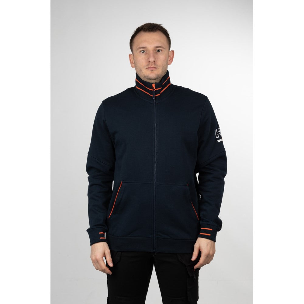 Mens Helly Hansen Workwear Kensington Zip Sweatshirt Navy – Brantano
