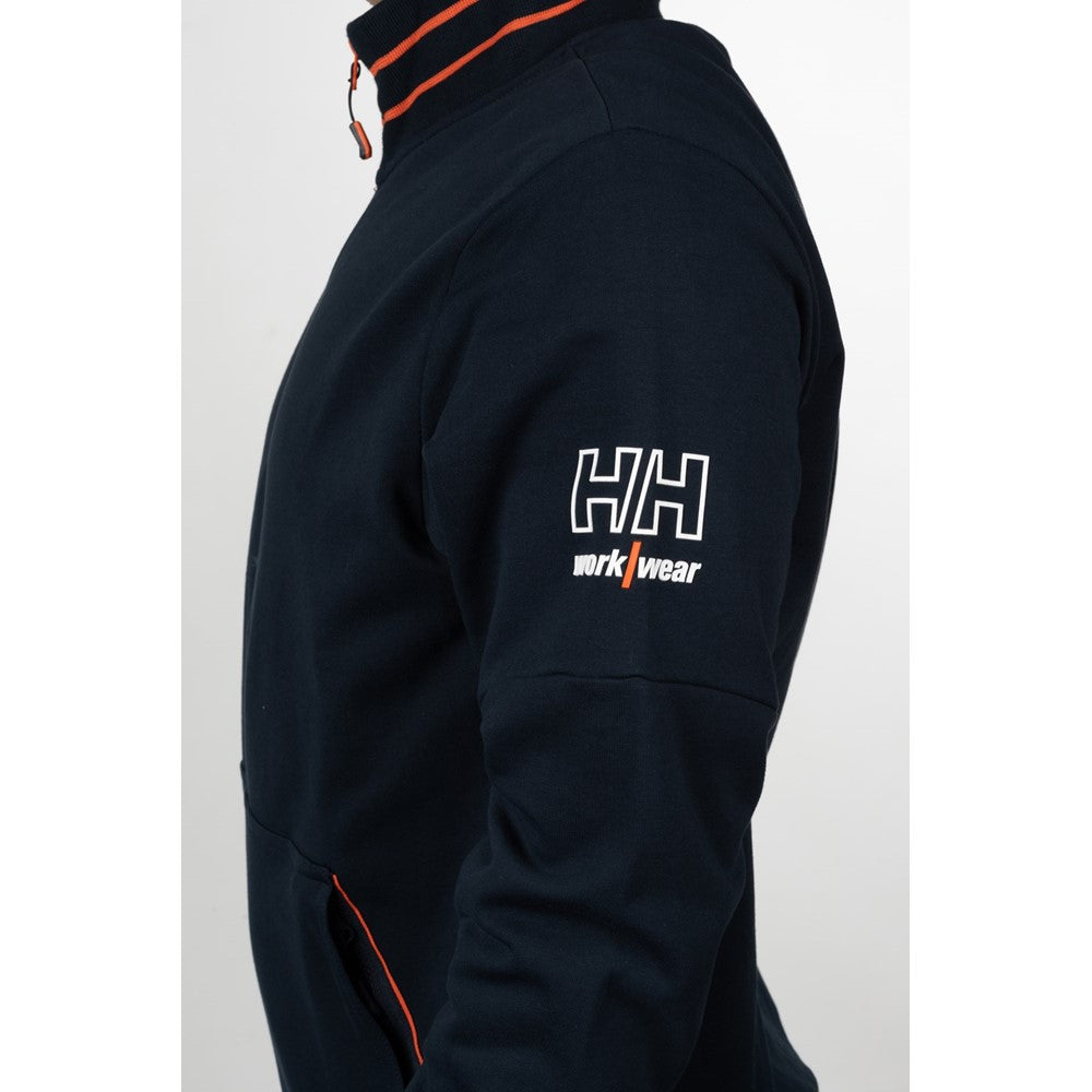 Mens Helly Hansen Workwear Kensington Zip Sweatshirt Navy – Brantano
