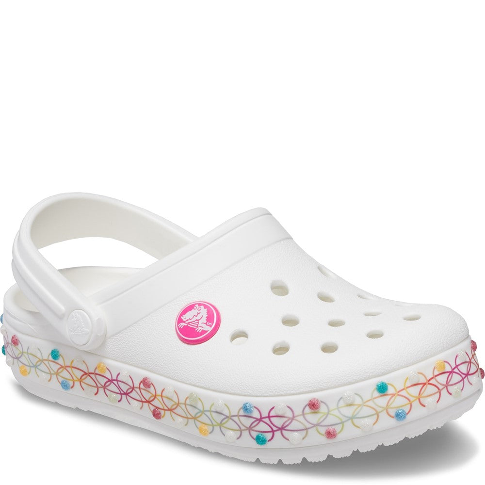 Kids Crocs Crocband Stretch Clog White
