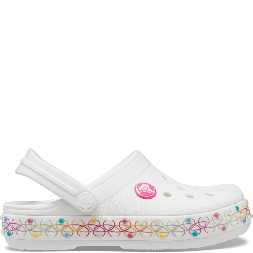 Kids Crocs Crocband Stretch Clog White