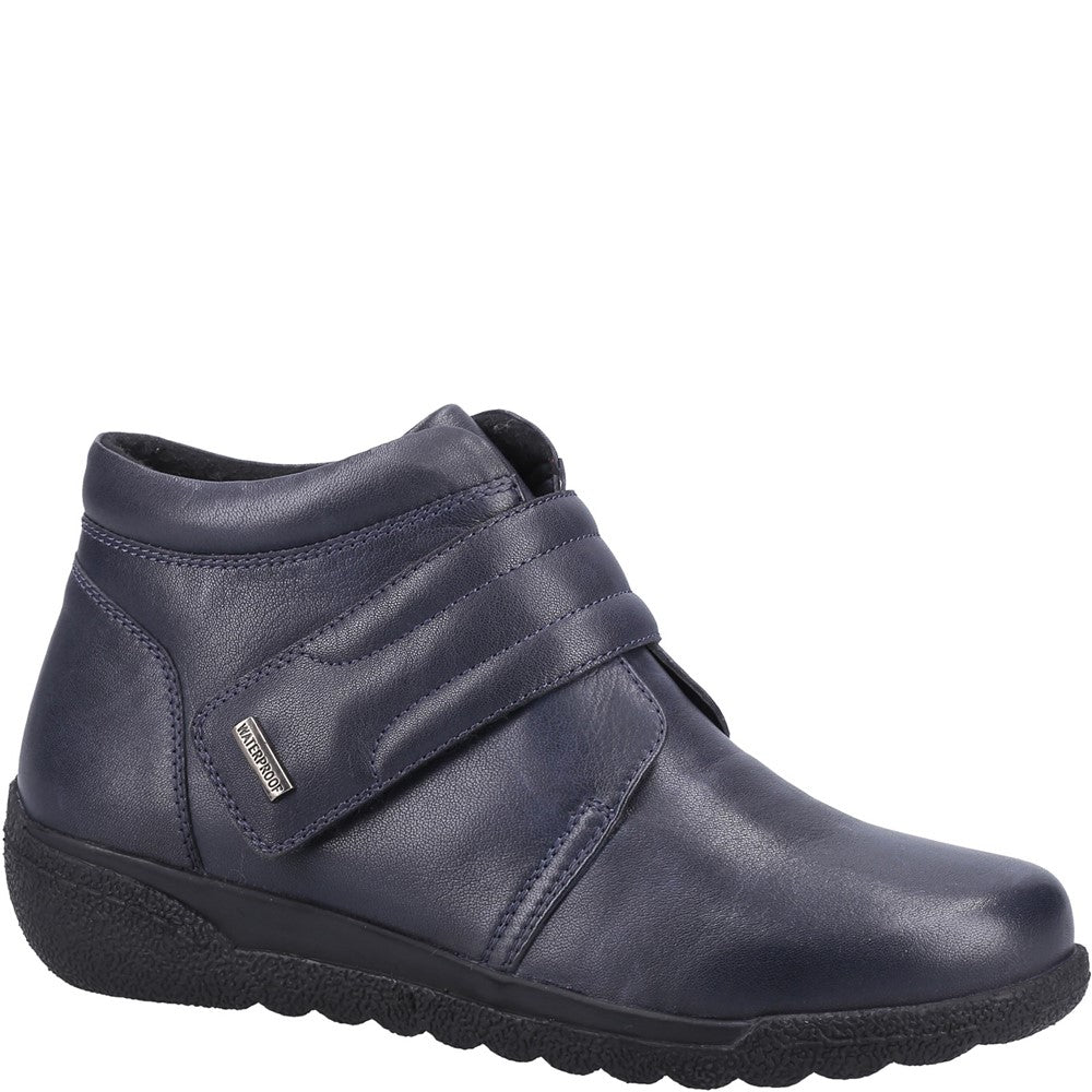 Womens Fleet Foster Shetland Boots Navy - Main Image