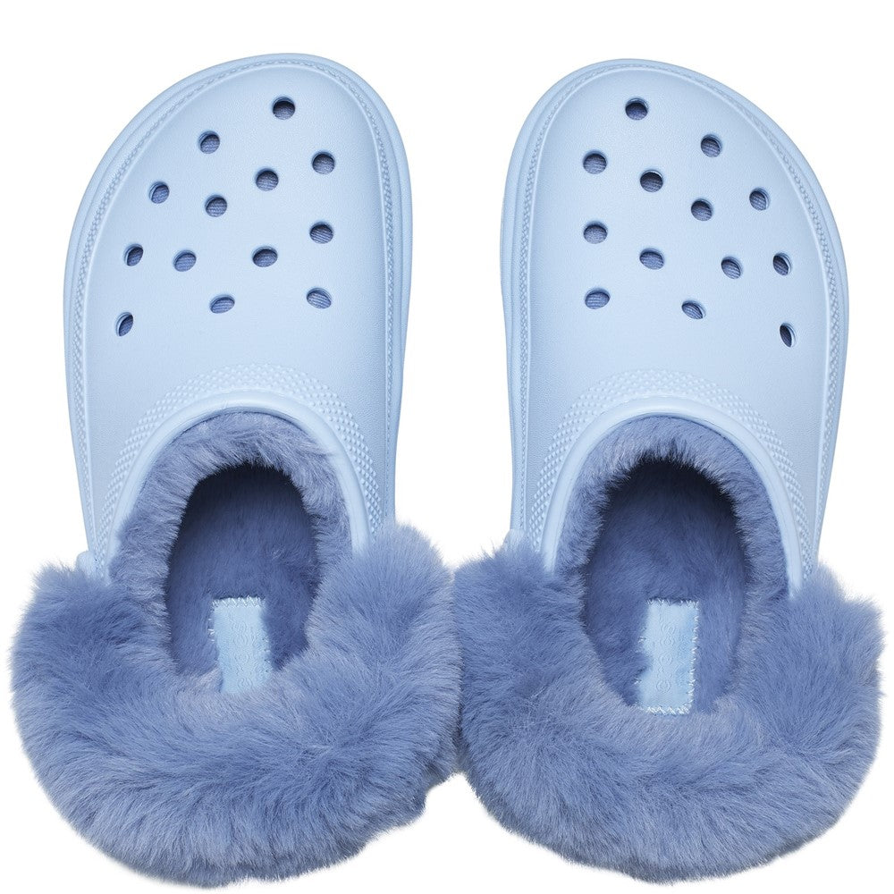 Fuzzy High Heel Crocs Unisex Crocs Stomp Lined Clog Blue Brantano