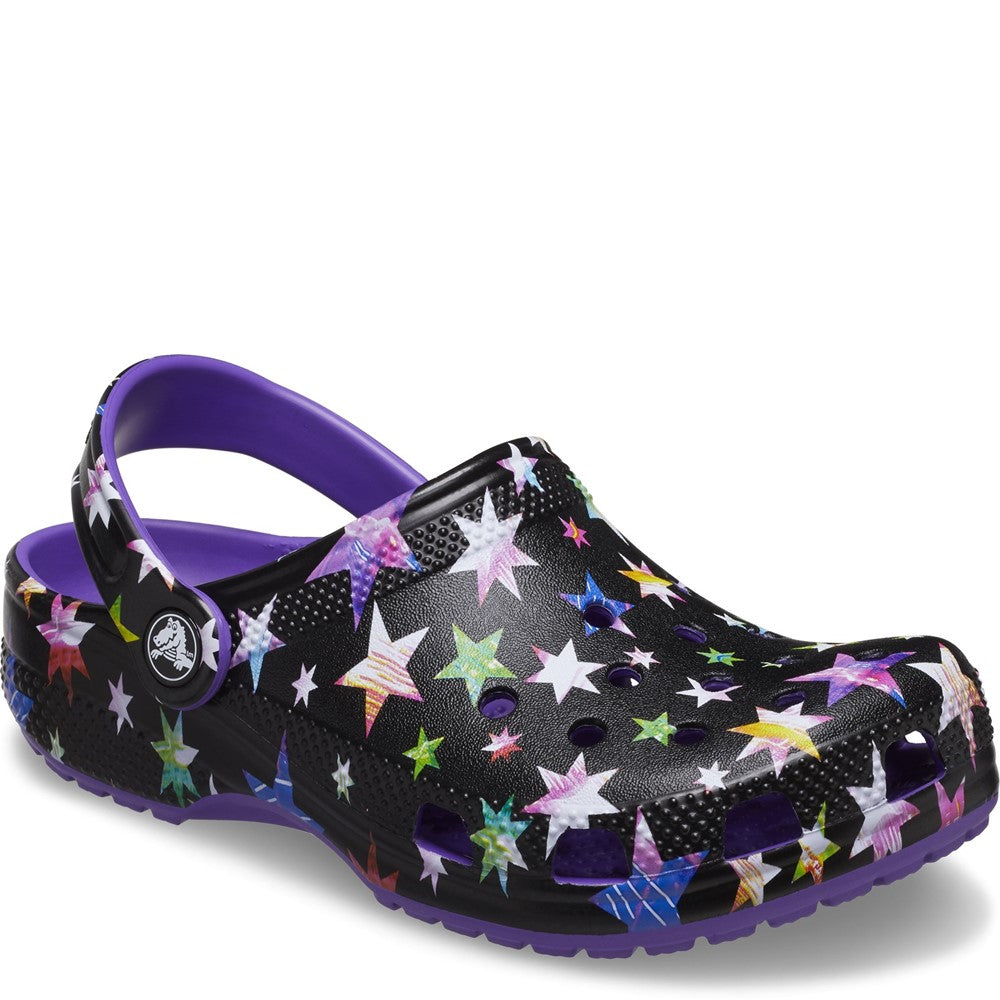 Kids Crocs Classic Star Print Clog Purple – Brantano