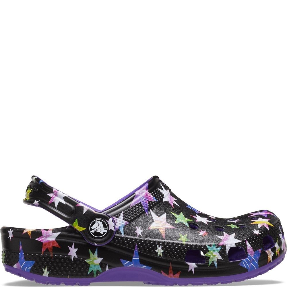 Kids Crocs Classic Star Print Clog Purple – Brantano