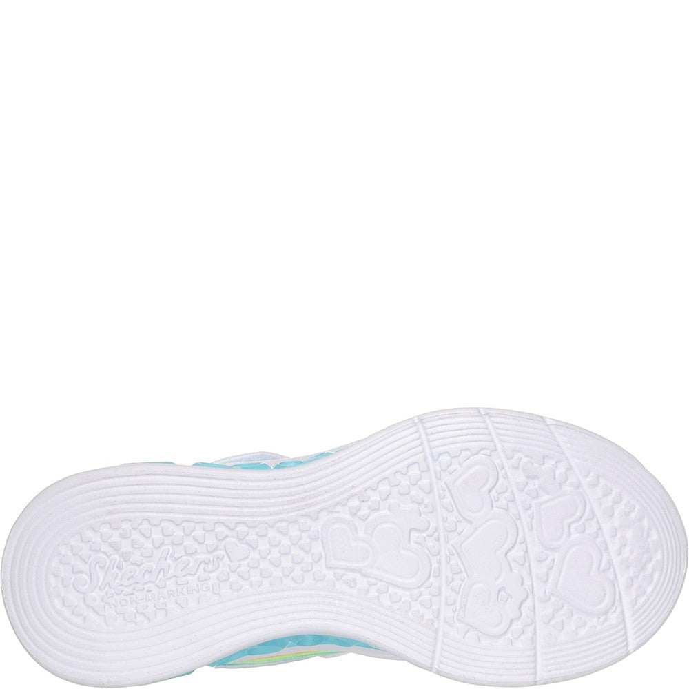 Skechers Flutter Heart Lights - Groovy Swirl Shoe