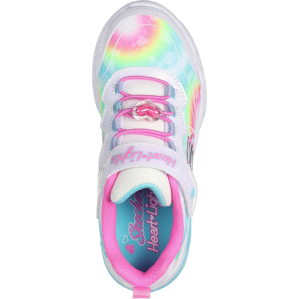 Skechers Flutter Heart Lights - Groovy Swirl Shoe