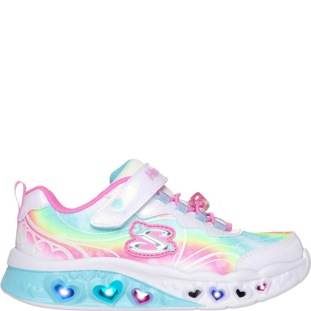 Skechers Flutter Heart Lights - Groovy Swirl Shoe