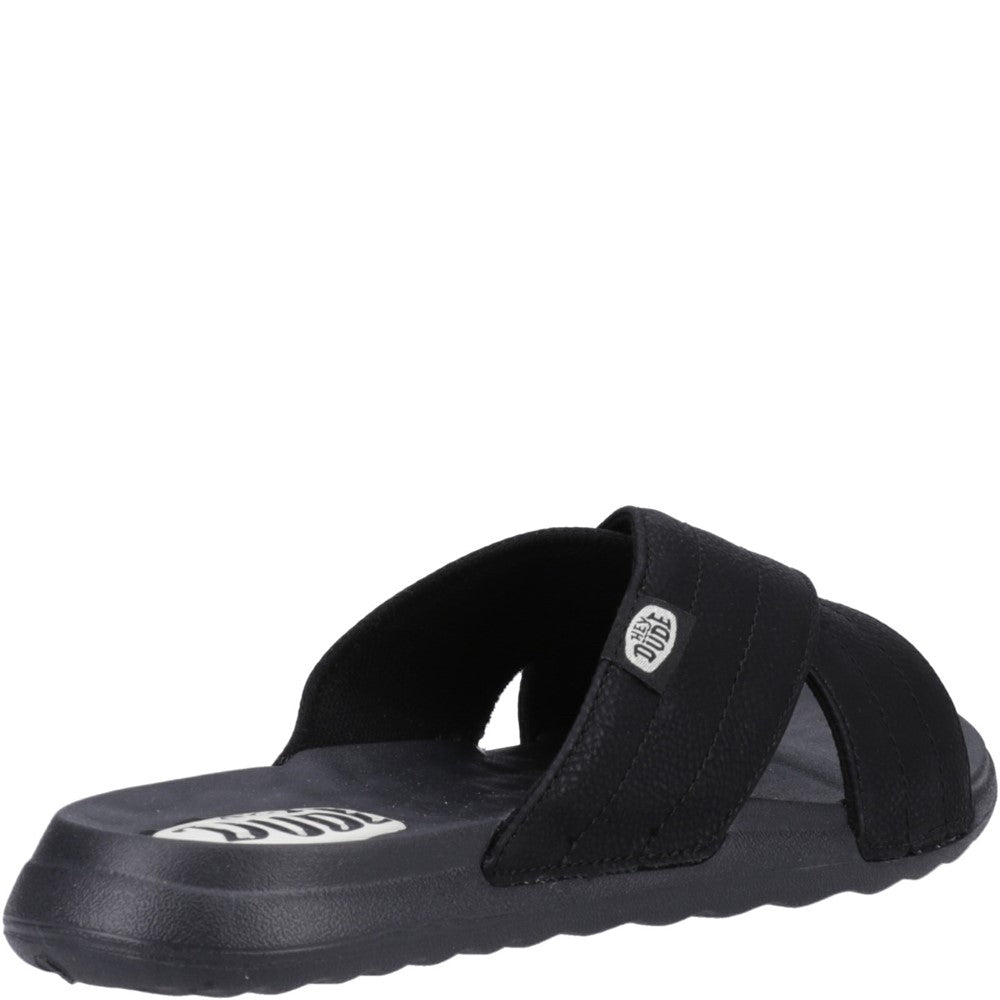 HEYDUDE Christi Slide Distressed Sandal