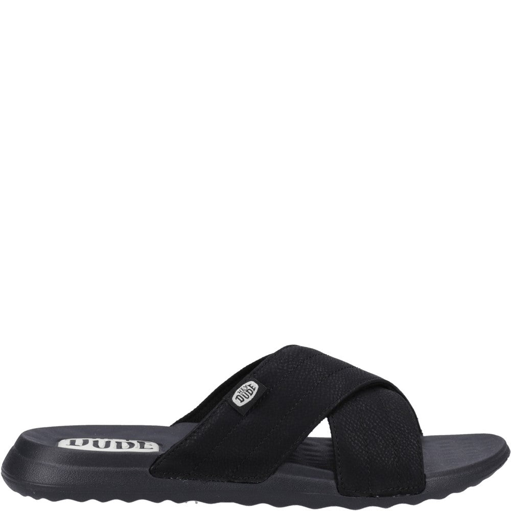 HEYDUDE Christi Slide Distressed Sandal