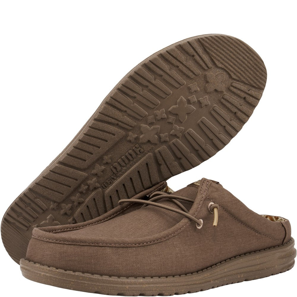 HEYDUDE Wally Slip Canvas Mule