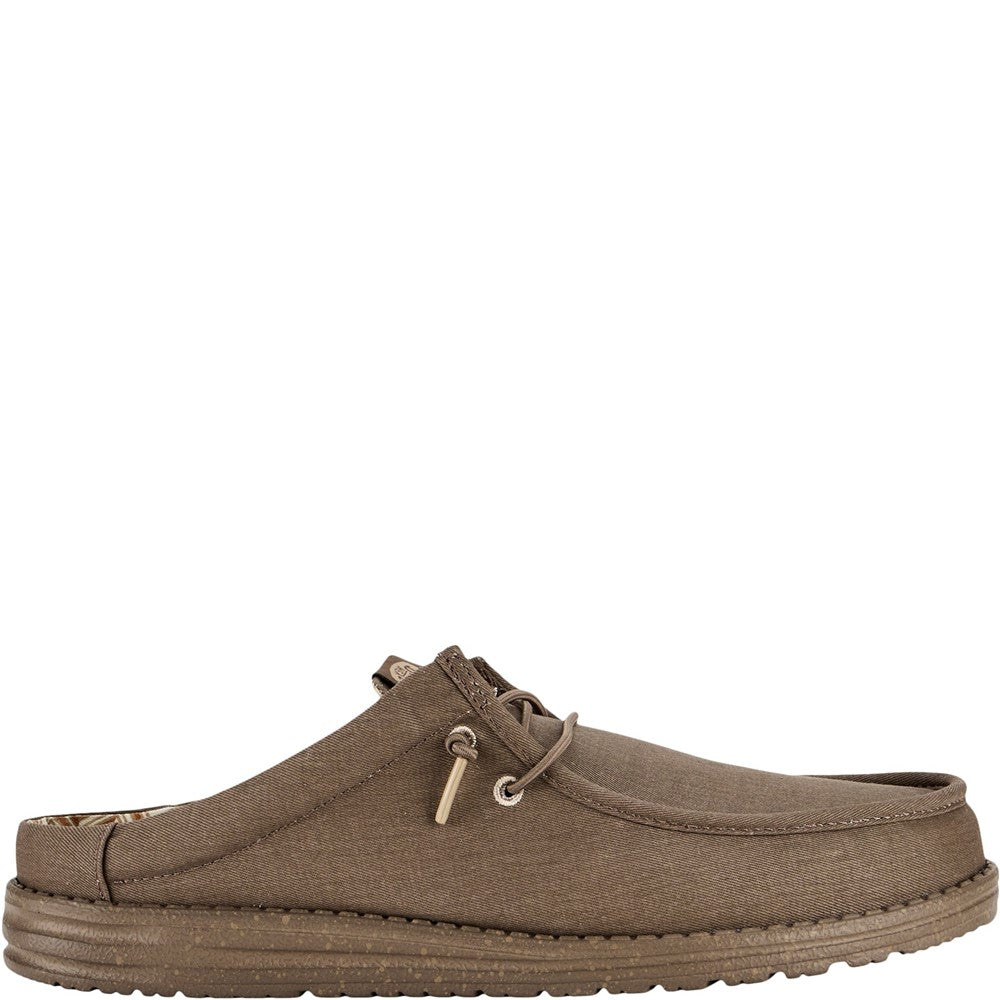 HEYDUDE Wally Slip Canvas Mule