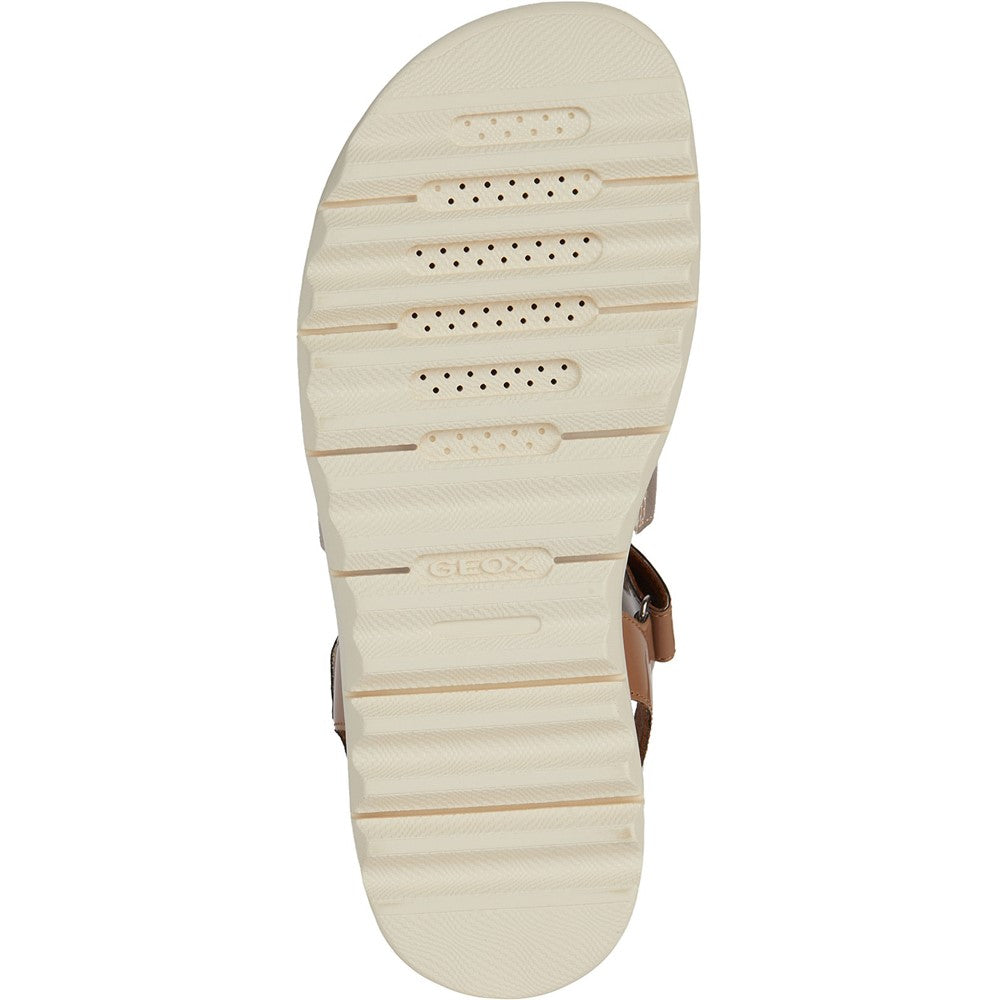 Geox Dandra 40 B Wedge Sandale Für Mädchen – Aus Leder, Mit Keilabsatz, Atmungsaktiv, Schnallenverschluss